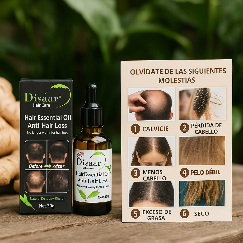 Disaar™ Combo Aceite + Shampoo Anticaída (Paga al Recibir en Casa 🤝🚚 )