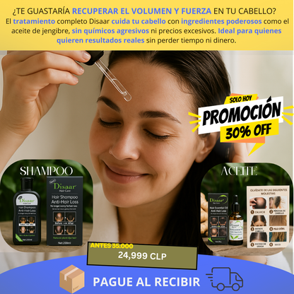 Disaar™ Combo Aceite + Shampoo Anticaída (Paga al Recibir en Casa 🤝🚚 )