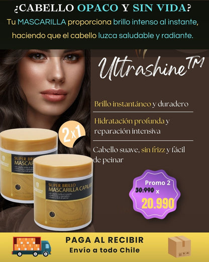¿CABELLO OPACO Y SIN VIDA? MASCARILLA ULTRASHINE™